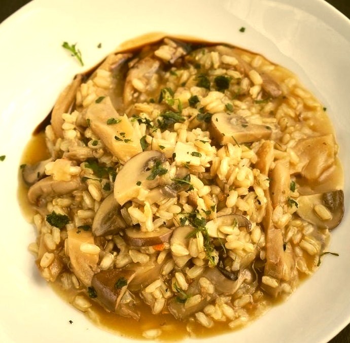 Risotto Instant Pot Brown Rice and Mushroom Risotto Vegan and Gluten